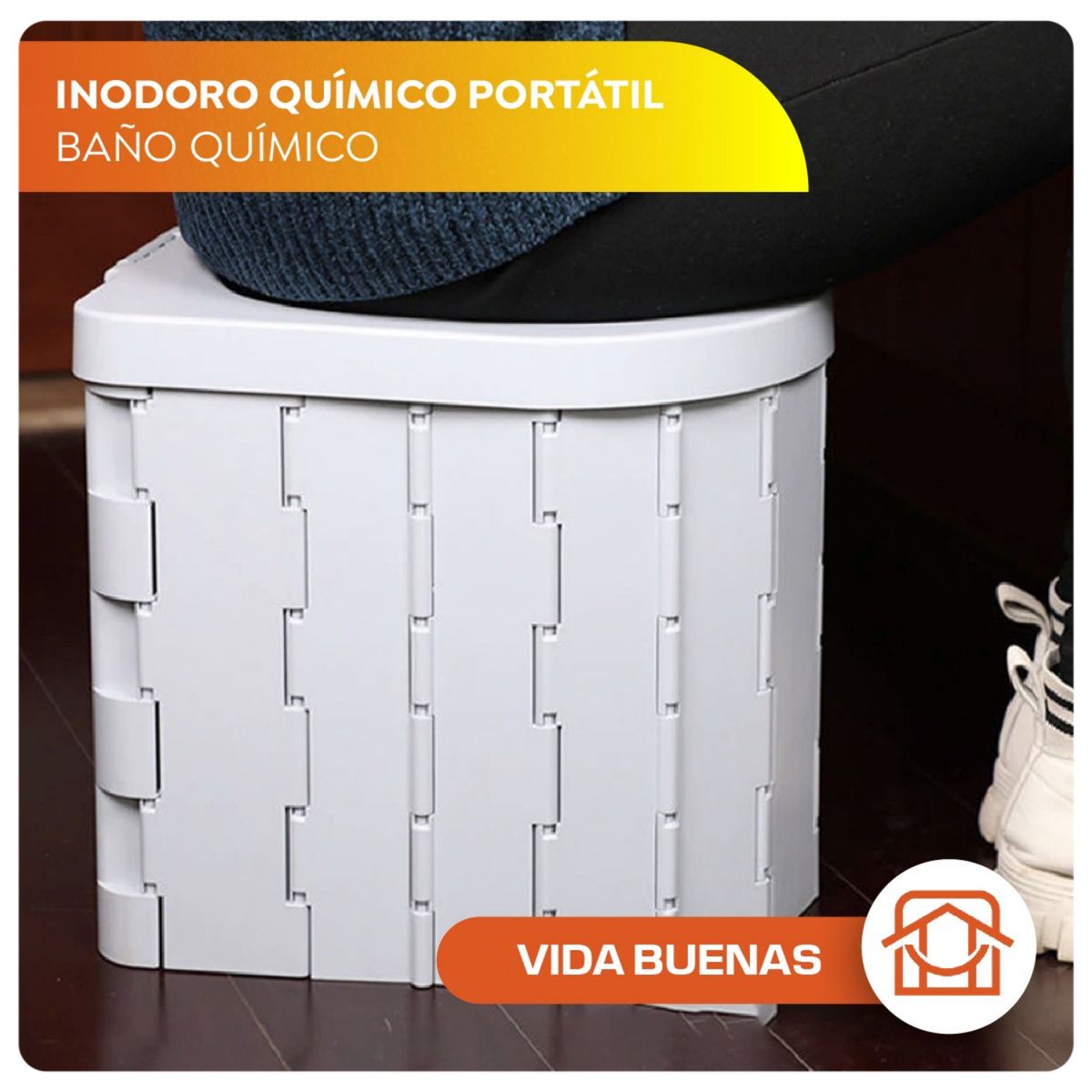 VIDA BUENAS - Baño Plegable Portátil Para Camping + Bolsas Y Endurecedor