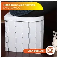 VIDA BUENAS - Baño Plegable Portátil Para Camping + Bolsas Y Endurecedor