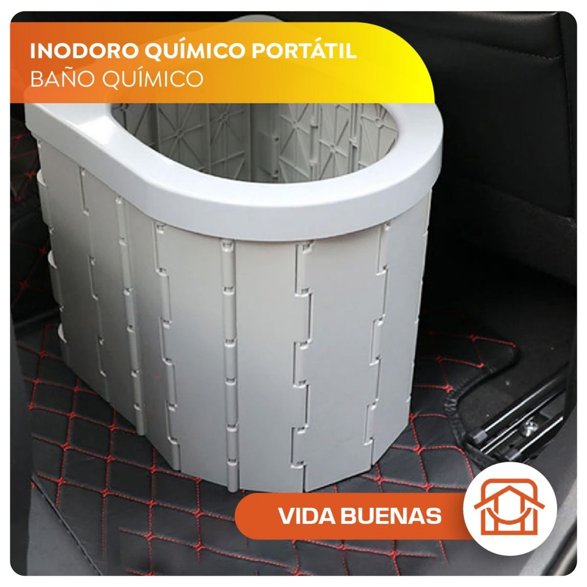 VIDA BUENAS - Baño Plegable Portátil Para Camping + Bolsas Y Endurecedor