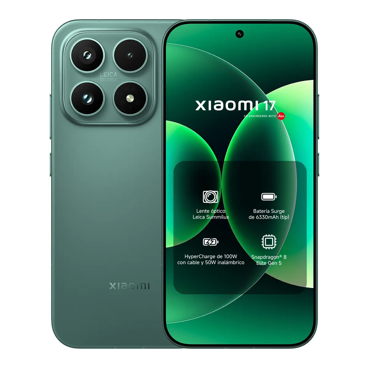 XIAOMI - Xiaomi 17 Verde Aventura 12GB RAM 512GB Memoria
