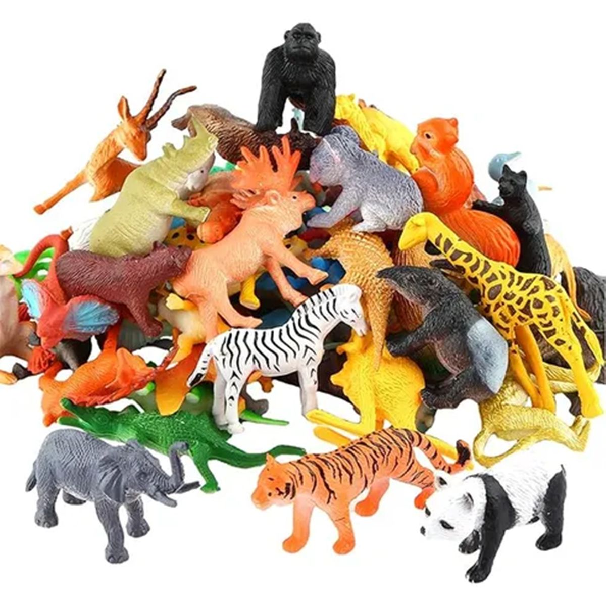 GENERICO - Set 53 Pcs Animales Salvajes Pvc Figura Juguete Sabiduría