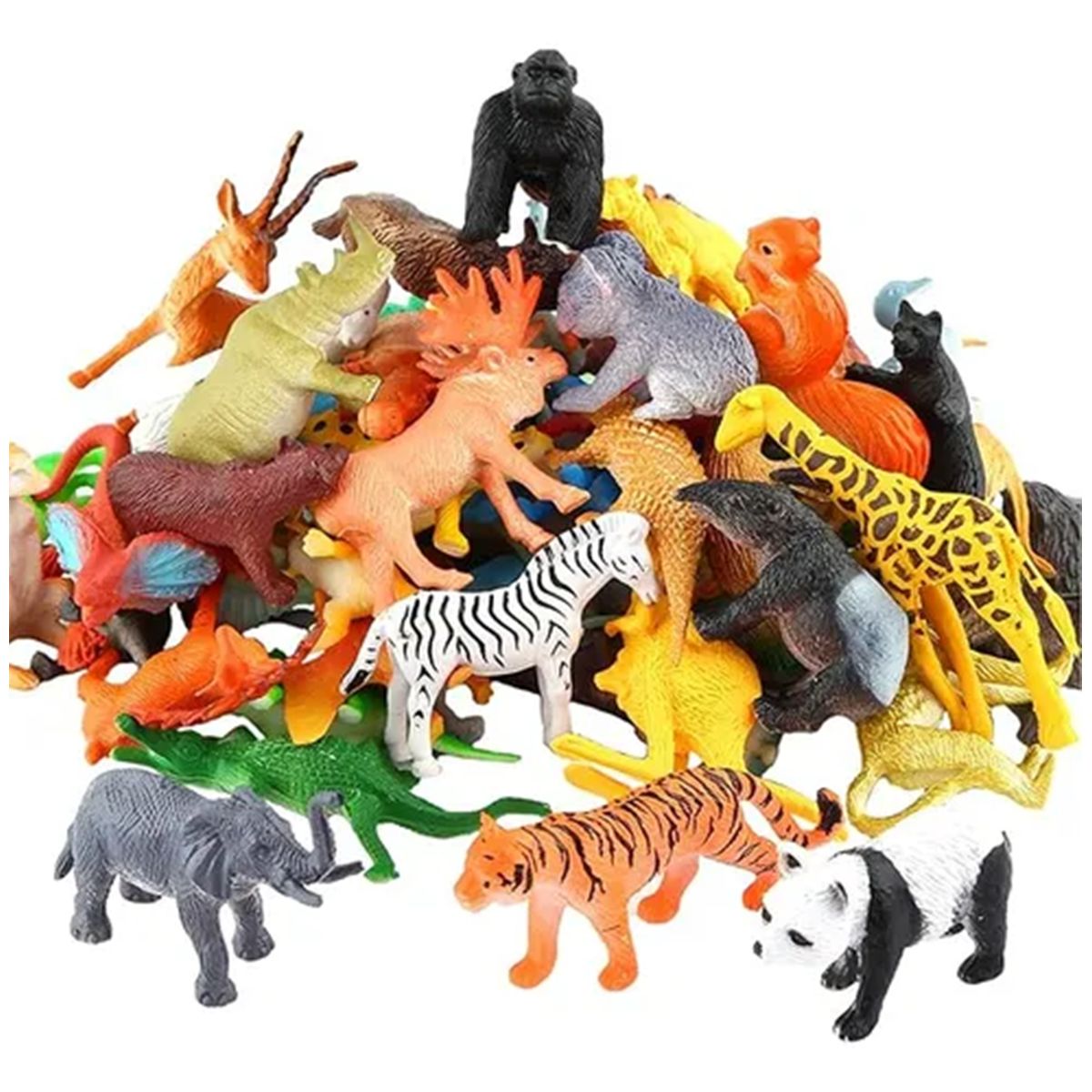 GENERICO - Set 53 Pcs Animales Salvajes Pvc Figura Juguete Sabiduría