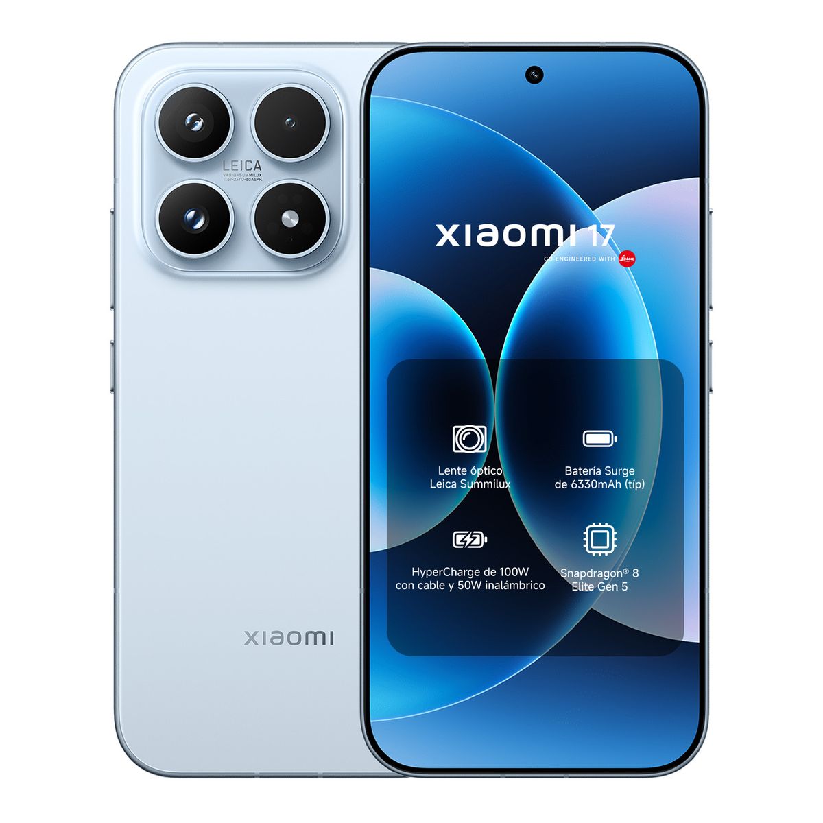 XIAOMI - Xiaomi 17 Azul Hielo 12GB RAM 512GB Memoria