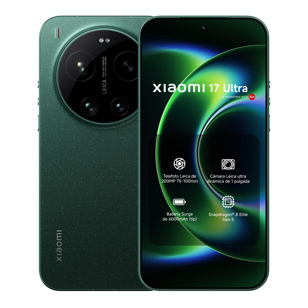 XIAOMI - Xiaomi 17 Ultra Verde Estelar 16GB RAM 512GB Memoria