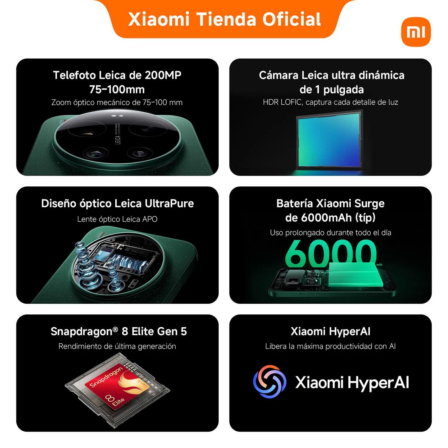 XIAOMI Xiaomi 17 Ultra Negro 16GB RAM 512GB Memoria | Falabella Chile