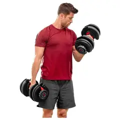 VIDA BUENAS - Mancuernas Ajustables 24 Kg, Equipo de Fitness y Musculación para Entrenamiento en Casa
