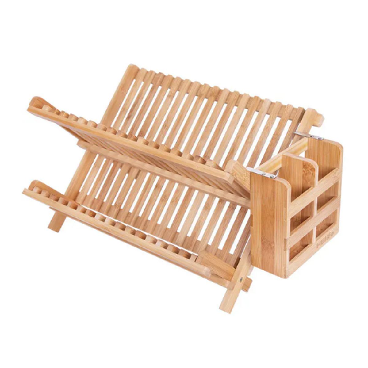 GENERICO - Organizador Escurridor De Platos De Bambú