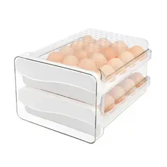 GENERICO - Organizador De Huevos Caja Para 40 Huevos 2 Niveles