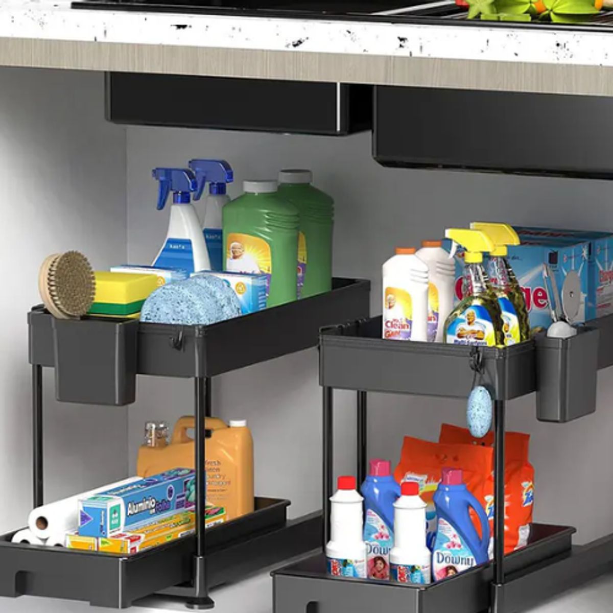 GENERICO - Organizador Estante De Bambú 5 Niveles De Cocina Y Baño