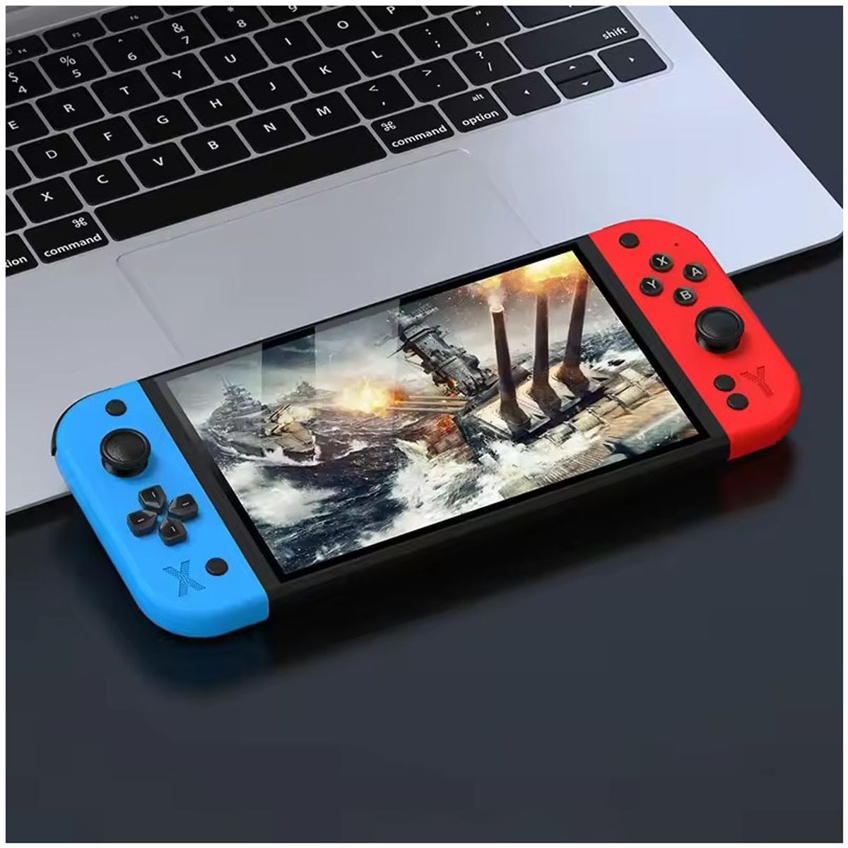 CORRERREY - Consola de juegos portátil G90 de 7 pulgadas 64GB arcade adecuada para PSP/PS1 controlador TV