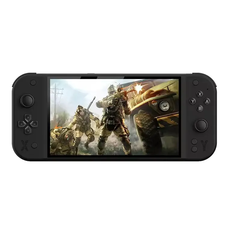 CORRERREY Consola de juegos portátil G90 de 7 pulgadas 64GB arcade adecuada para PSP/PS1 controlador TV