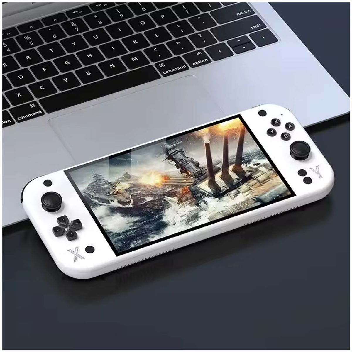CORRERREY - Consola de juegos portátil G90 de 7 pulgadas 64GB arcade adecuada para PSP/PS1 controlador TV