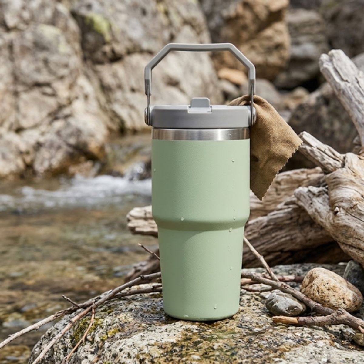 GENERICO - Mug Vaso Termo Mug Para Cafe Agua 600ml Inoxidable Verde