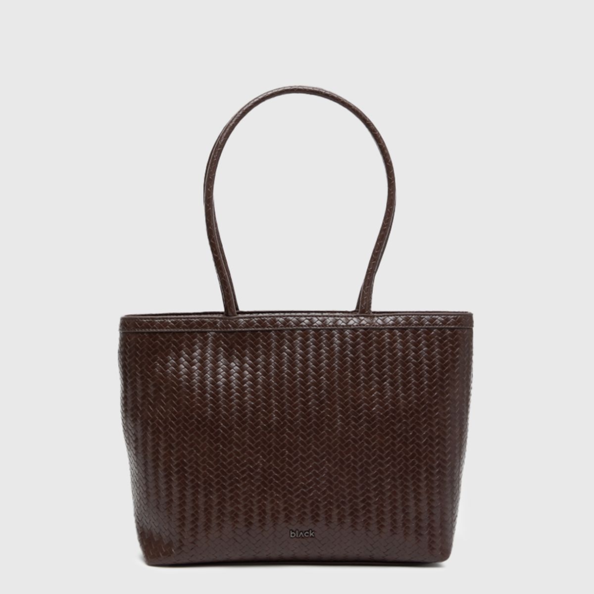 BLACK - Bolso Tote Buscket Braids Moka Black Bubba