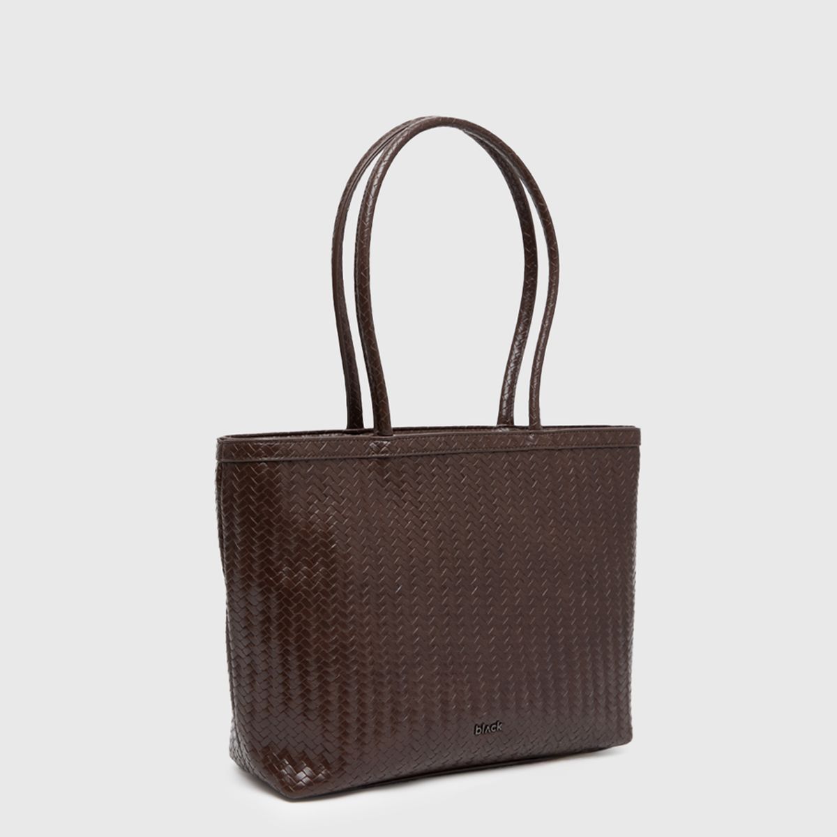 BLACK - Bolso Tote Buscket Braids Moka Black Bubba