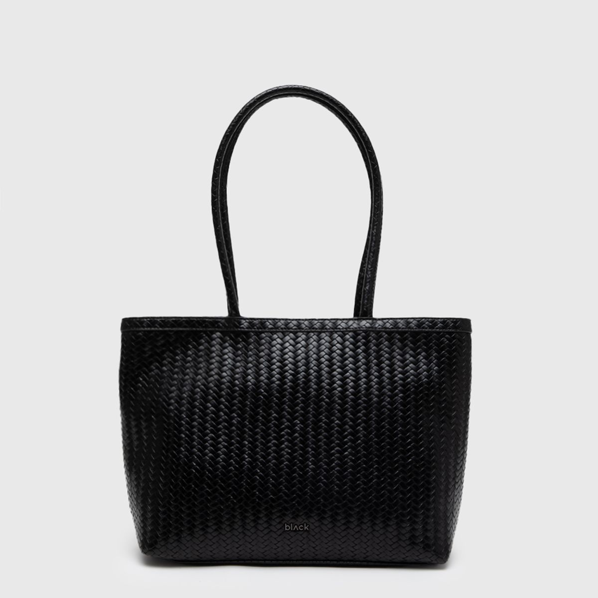 BLACK - Bolso Tote Buscket Braids Black Black Bubba