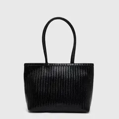 BLACK BUBBA - Cartera Tote Buscket Braids Black