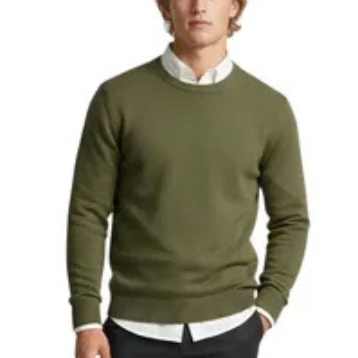 LOOK SHOP - Sweater Hombre Cuello Redondo, Pullover Clásico 7250