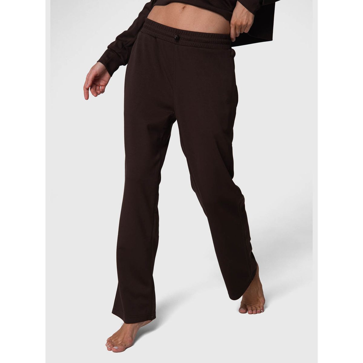 BSOUL - Pantalon Buzo Mujer Pant Anna Rec Café BSOUL