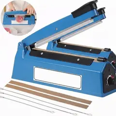IRM - Maquina Selladora De Bolsas Pack 2 20cm Metalica Con Repuestos Sella Plastico Manual FIGOIMPORT