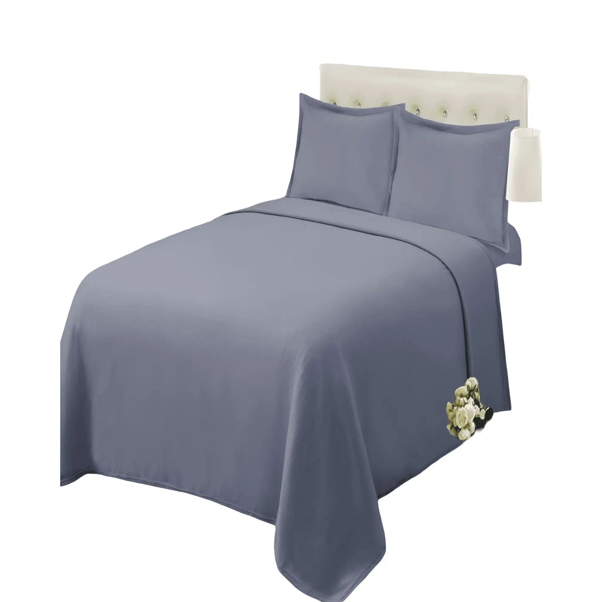 GENERICO - SABANA POLAR TERMICA SOFT  2 PLAZAS GRIS