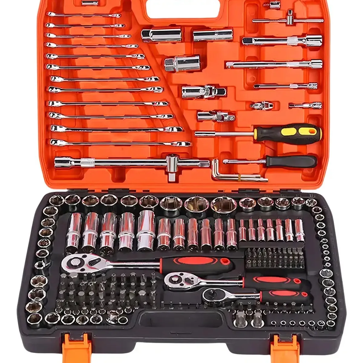 GENERICO - Kit Juego Dados 216 Piezas Llaves Dados Chicharra Herramientas