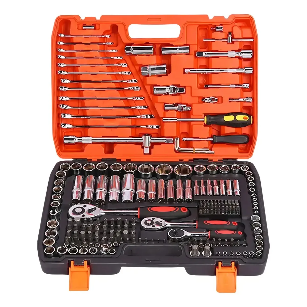 GENERICO - Kit Juego Dados 216 Piezas Llaves Dados Chicharra Herramientas
