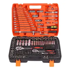 GENERICO - Kit Juego Dados 216 Piezas Llaves Dados Chicharra Herramientas