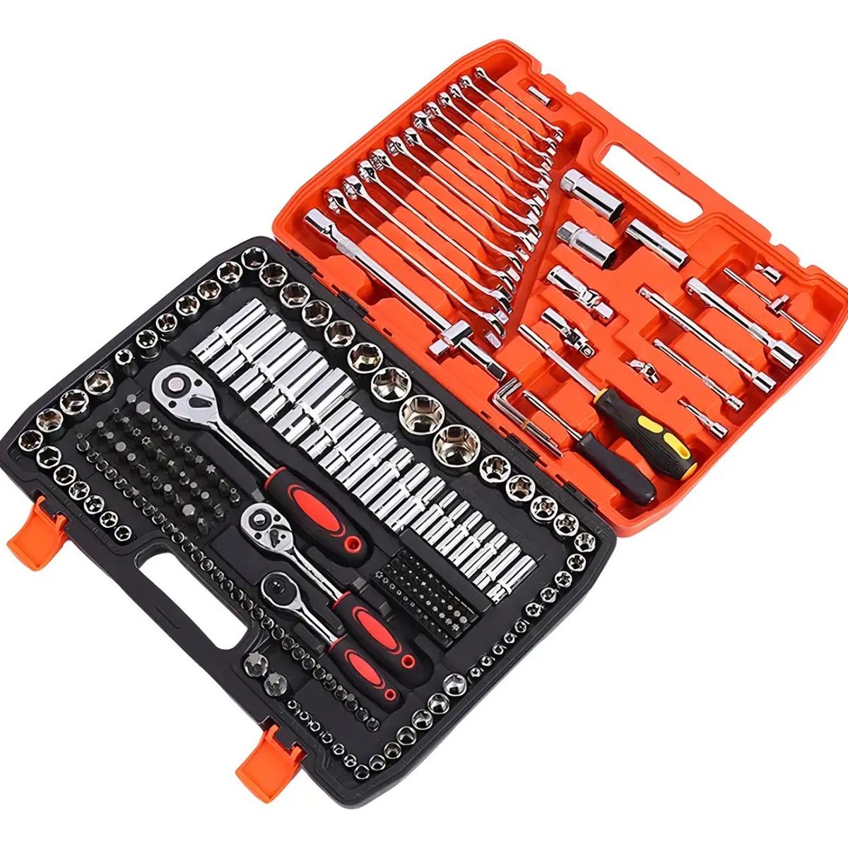 GENERICO - Kit Juego Dados 216 Piezas Llaves Dados Chicharra Herramientas