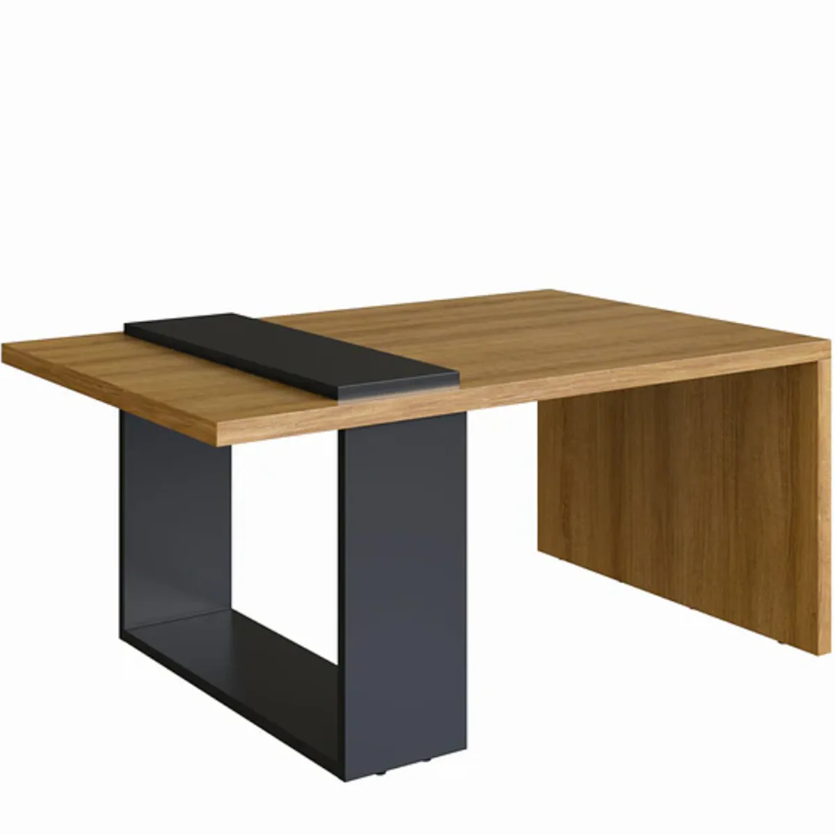 BE DESIGN - Mesa de Centro Nórdica Boho Miel Negro