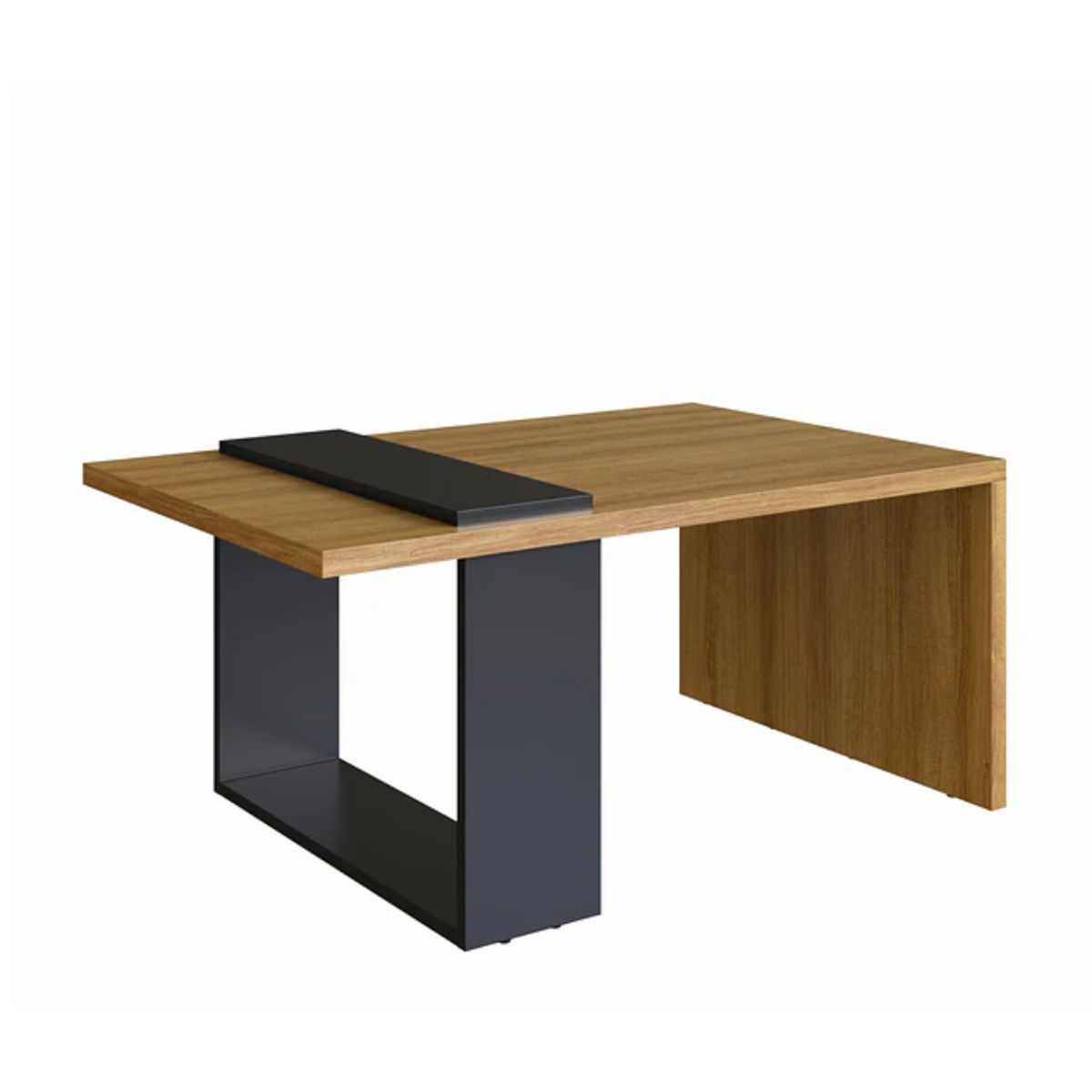 BE DESIGN - Mesa de Centro Nórdica Boho Miel Negro
