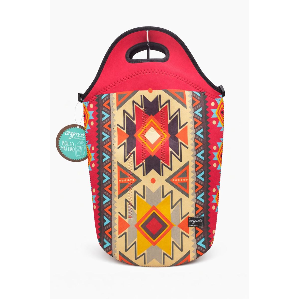 GENERICO - Pack Matero Country Premium Bolso+ Mate con Bombilla + Dispensador Anymate