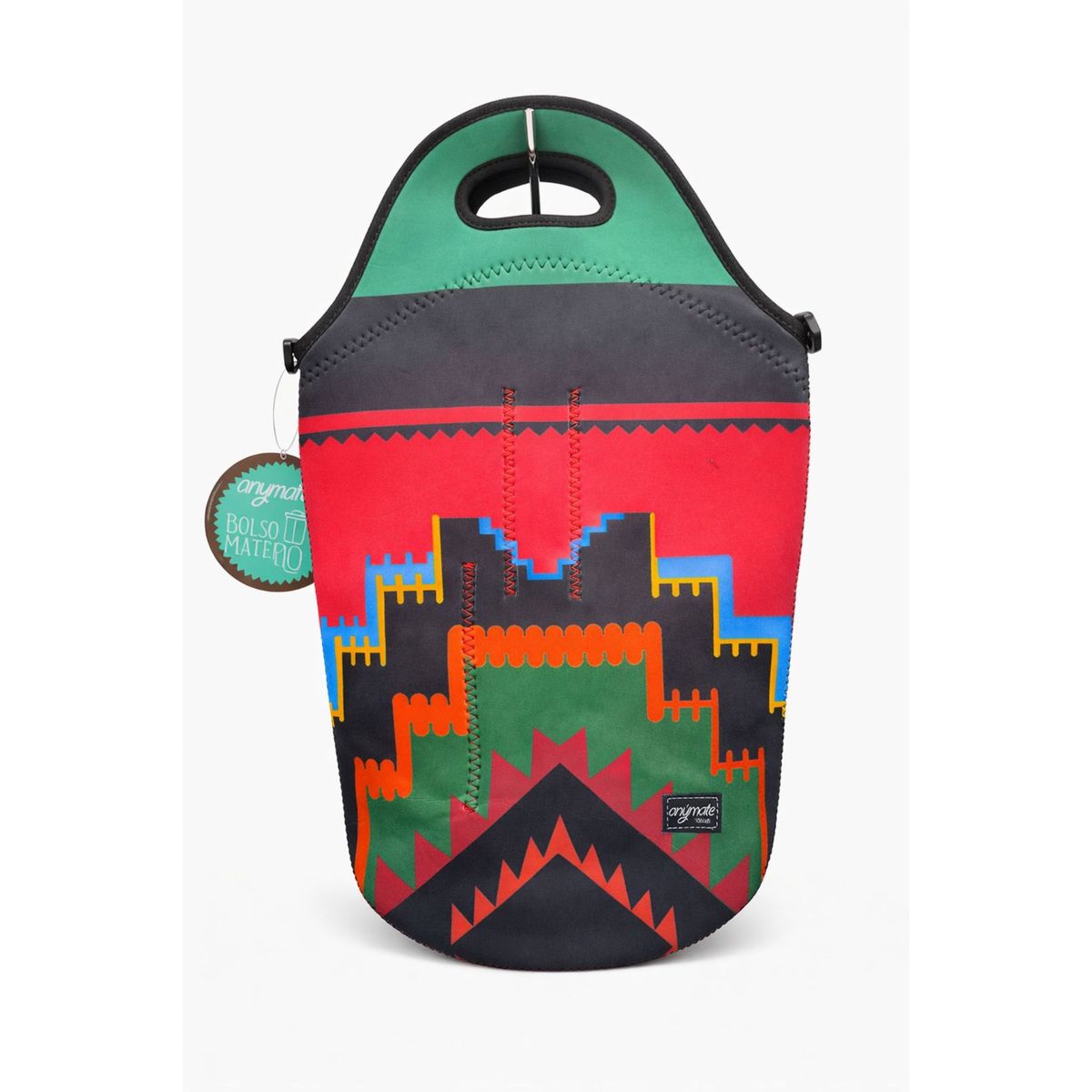 GENERICO - Pack Matero Country Premium Bolso+ Mate con Bombilla + Dispensador Anymate