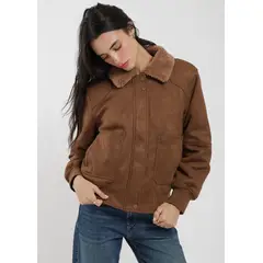 KAYA UNITE - Chaqueta Bomber Suede Mujer