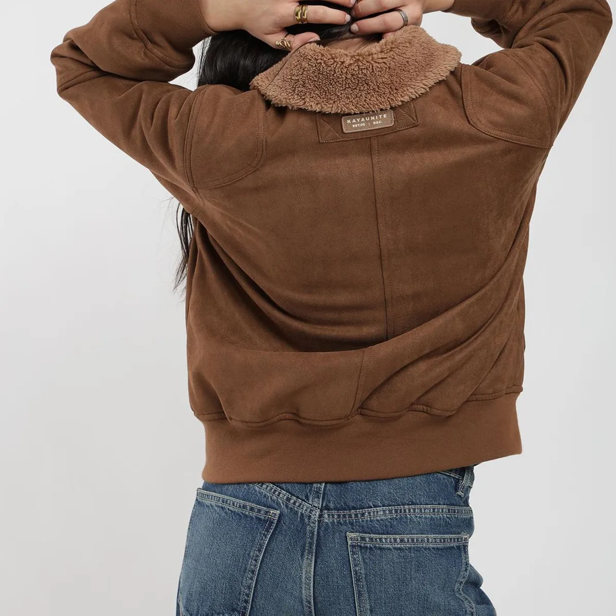 KAYA UNITE - Chaqueta Bomber Suede Mujer