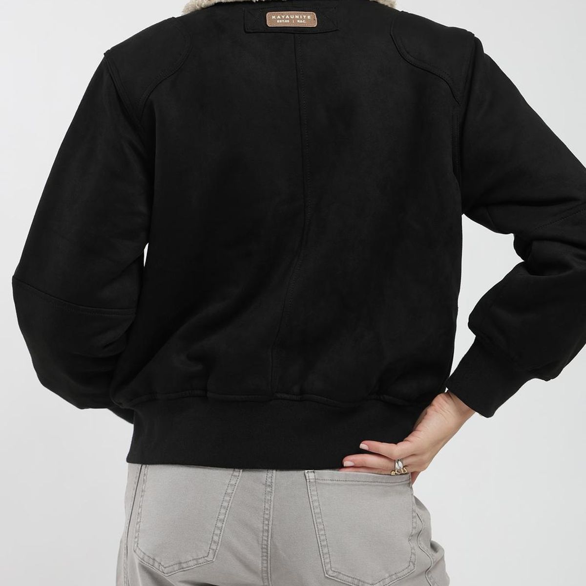 KAYA UNITE - Chaqueta Bomber Suede Mujer