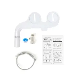 GENERICO - Bidet Vida Buenas Blanco Accesorio Doble Boquilla Autolimpieza para Inodoros BELUG