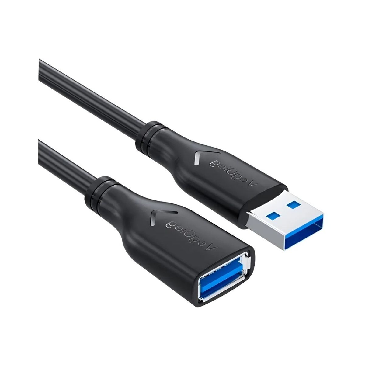 GENERICO - Cable extensión USB 3.0 1 metro Veggieg macho a hembra alta velocidad 5Gbps alargador