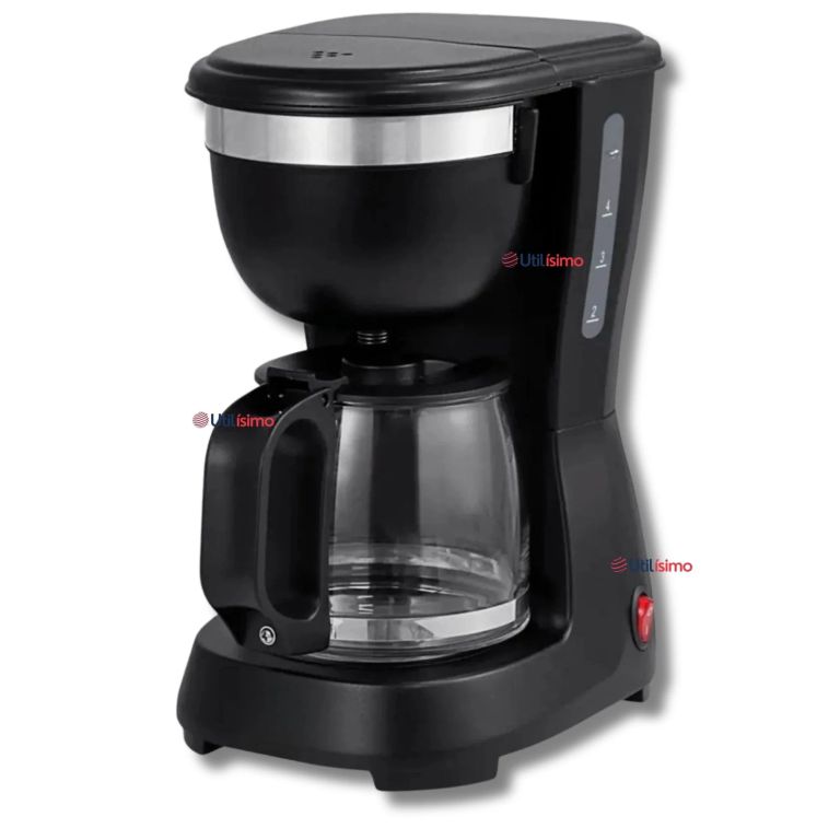 Cafetera Eléctrica 6 Tazas 600W de Potencia Con Filtro Reutilizable