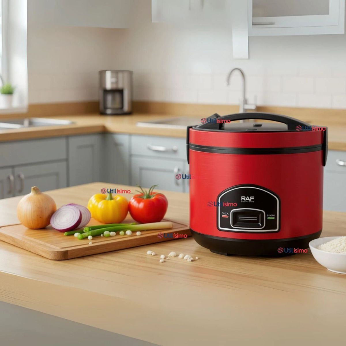 RAF - Olla Arrocera Multifuncional Eléctrica 5 Litros 900W de Potencia