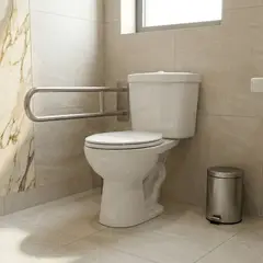 JOYTEK - WC Inodoro para Discapacitados Descarga a Piso 30 cm