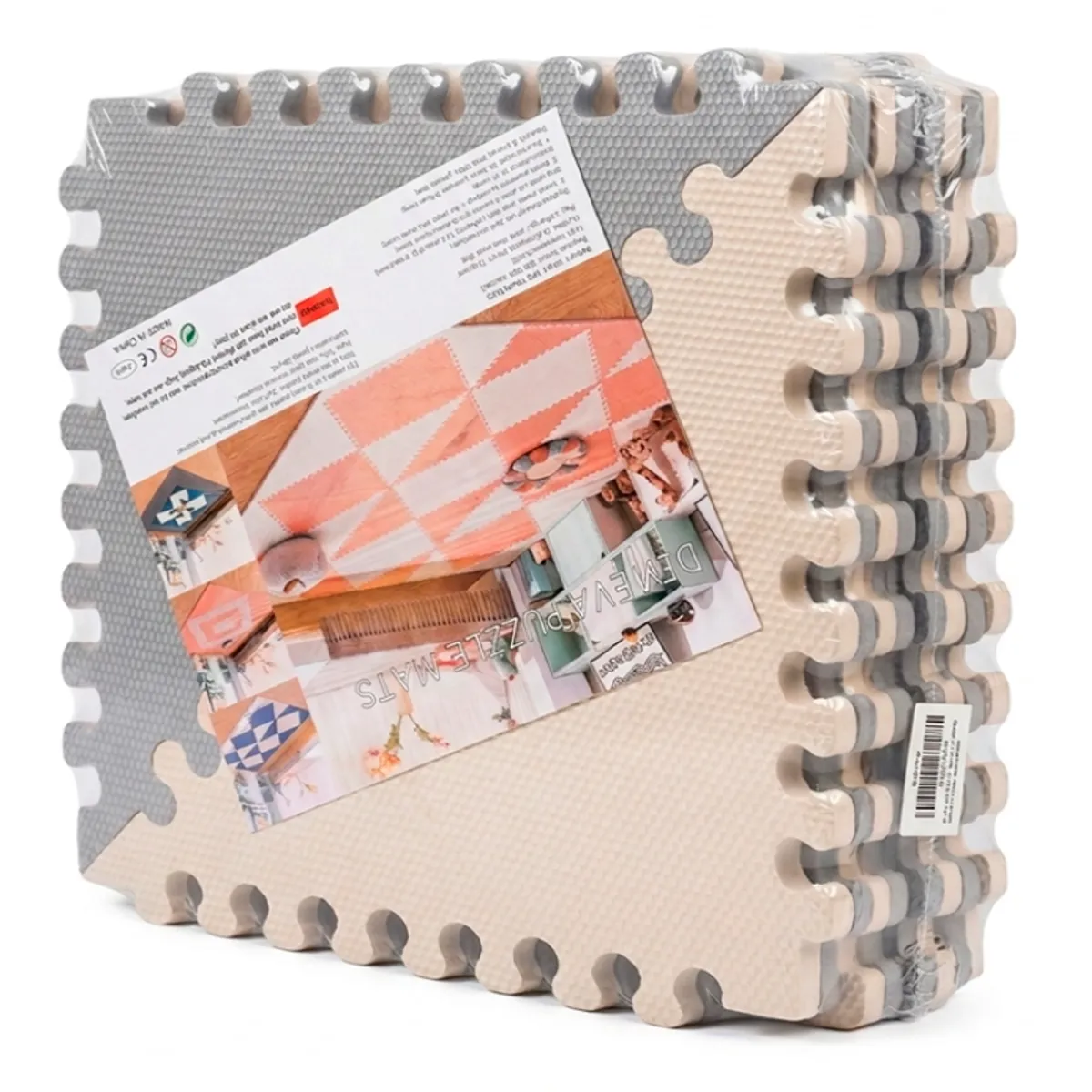 WAKESHOME - Pack De 18 Pieza Piso Puzzle Goma Eva Antigolpes 36x36cm