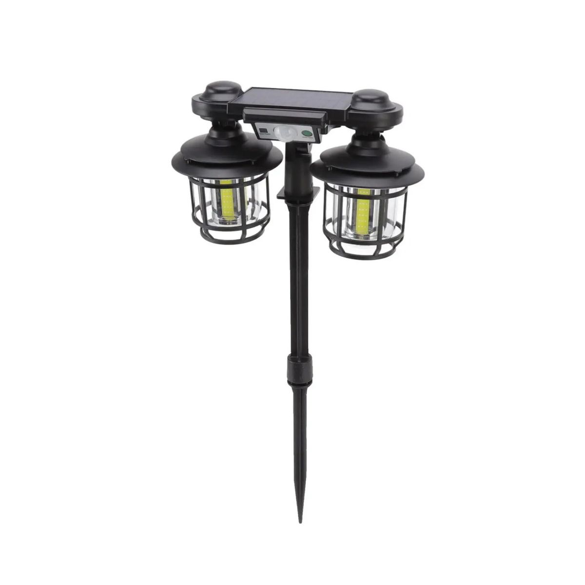 GENERICO - Farol Lámpara Solar Exterior Doble Sensor Movimiento 192 COB + Control
