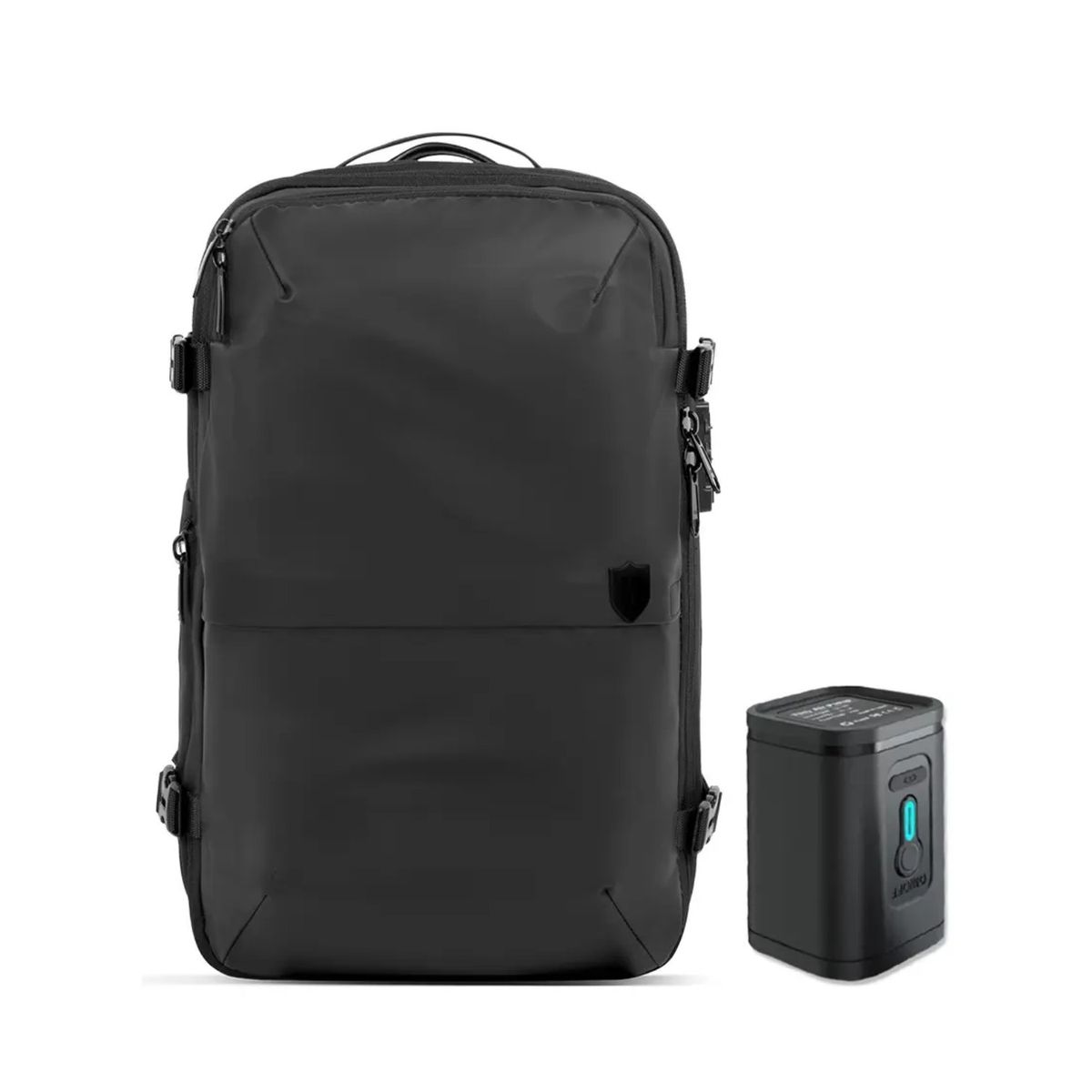 GENERICO - Pack Mochila De Viaje + Aspiradora Portátil  Bolsa De Compresión, Candado Labg