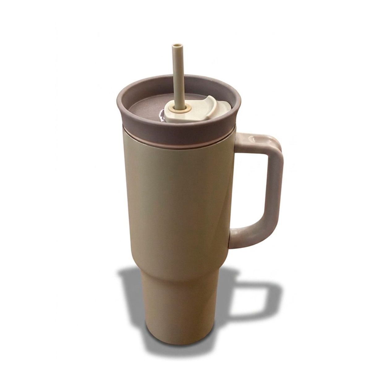 WAKESHOME - Vaso Térmico con Bombilla 1200 ml Acero Inoxidable Antiderrame