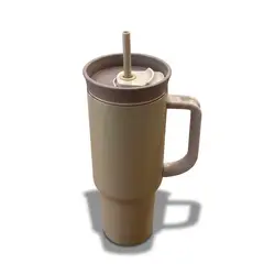 WAKESHOME - Vaso Térmico con Bombilla 1200 ml Acero Inoxidable Antiderrame
