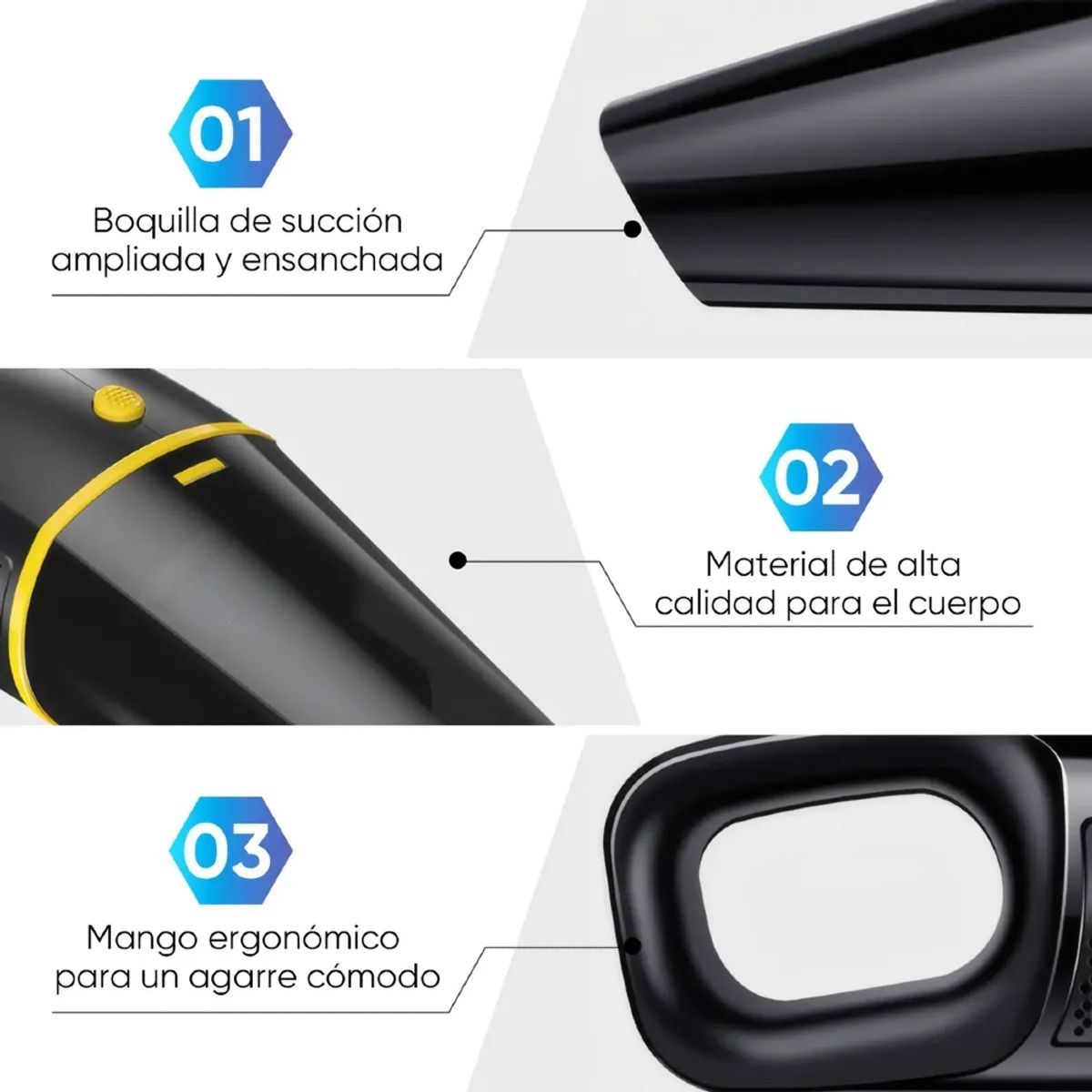 IRM - Aspiradora Para Auto 12v 120w Potente Portatil Limpieza Vehiculo Succion Rapida Calidad FIGOIMPORT