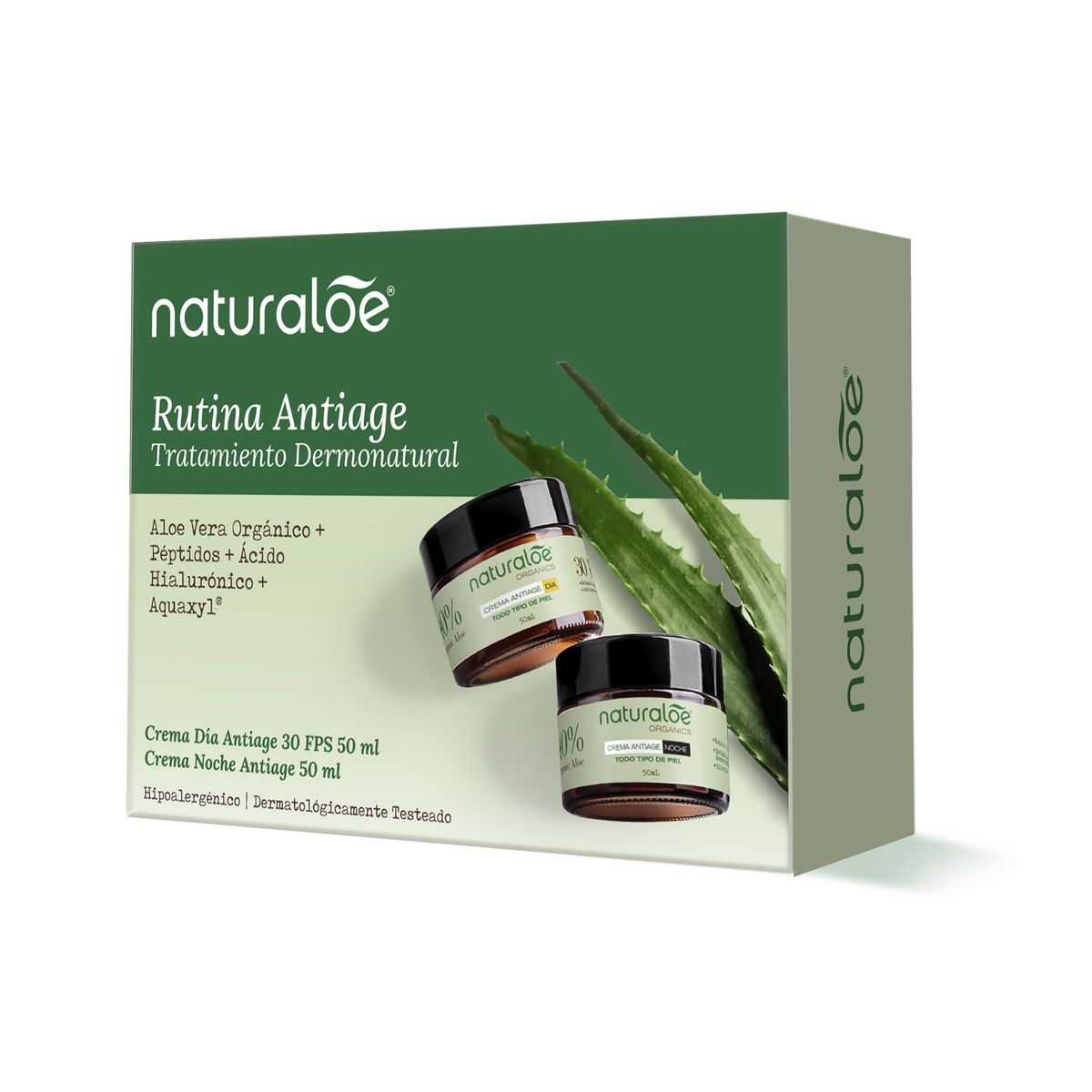 NATURALOE - Pack Naturaloe Crema Día 50 g + Noche 50 g antiage