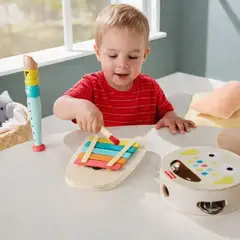 GENERICO - Set de Orquesta Montessori Madera Sustentable y Estimulación Sensorial