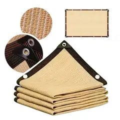 GENERICO - Parasol - Toldo Lona Exterior Vela Rectangular 4x6mt Beige